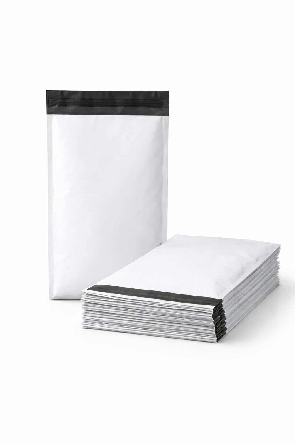 Matte White Poly Mailers (Self-Sealing)